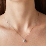 collana con acquamarina