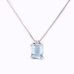collana con acquamarina