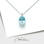 collana con acquamarina