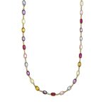 collana con pietre colorate