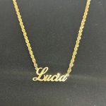 collana in oro con nome