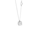 collana punto luce diamante
