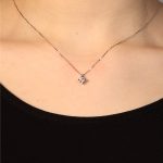collana punto luce diamante