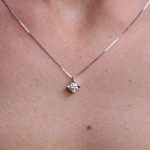 collana punto luce diamante