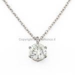 collana punto luce diamante