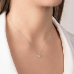 collana punto luce diamante